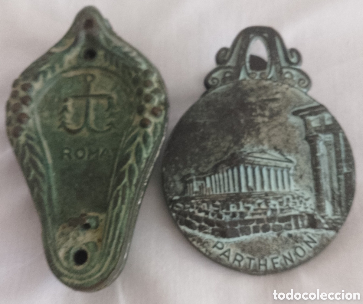 Antig&uuml;edades: Lucerna y Clip Bronce Roma. - Foto 1