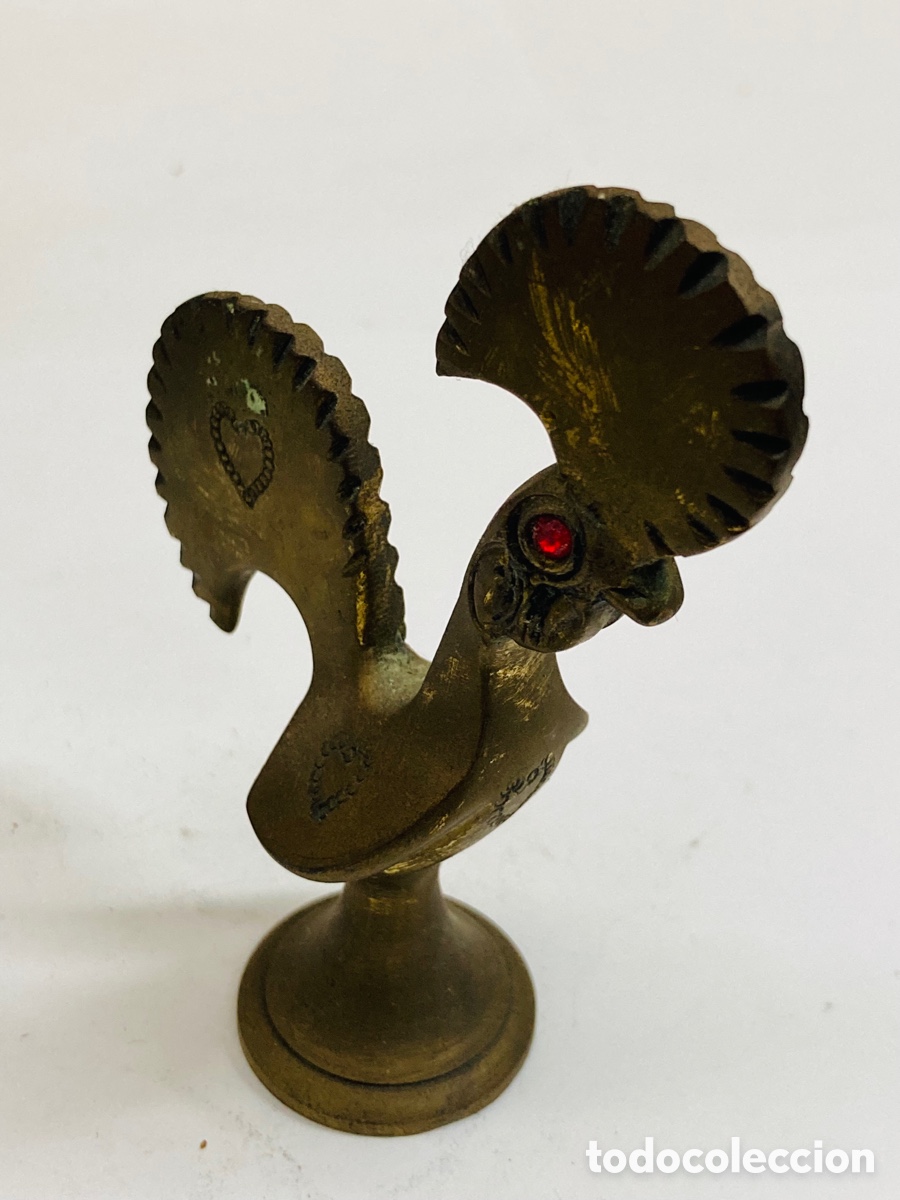 Antig&uuml;edades: Figura de bronce Gallo /BRONCE01 - Foto 2