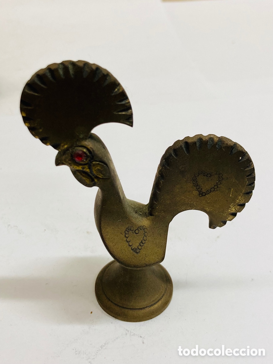 Antig&uuml;edades: Figura de bronce Gallo /BRONCE01 - Foto 1