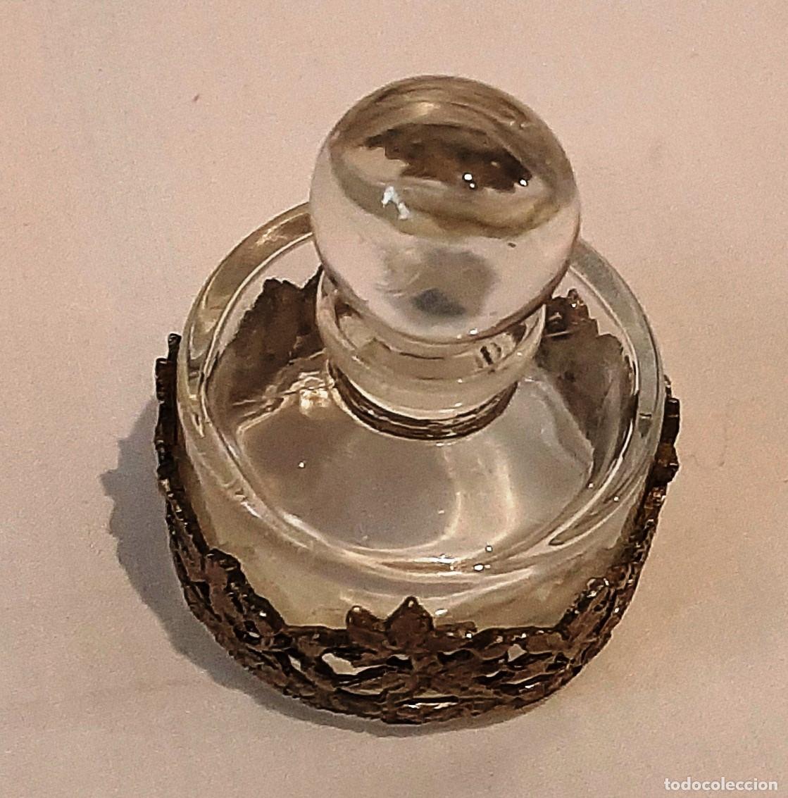 Antig&uuml;edades: Frasco de aceite de almizcle en cristal - Foto 6