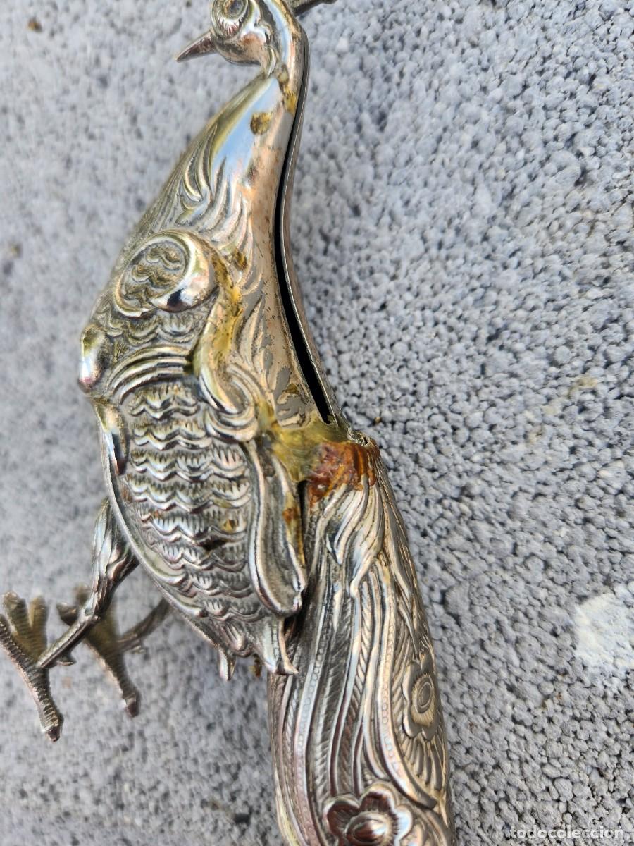 Antig&uuml;edades: Lote 4 p&aacute;jaros de metal - Foto 5