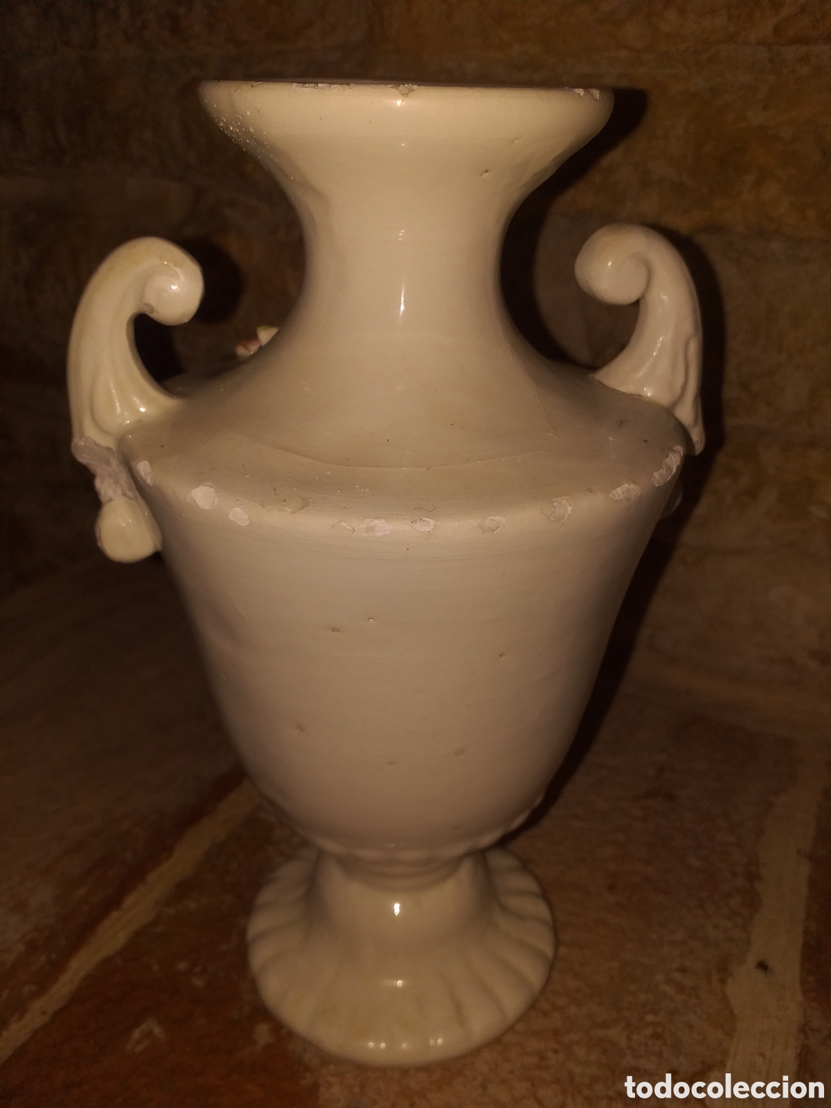 Antig&uuml;edades: Pareja jarrones ceramica - Foto 6