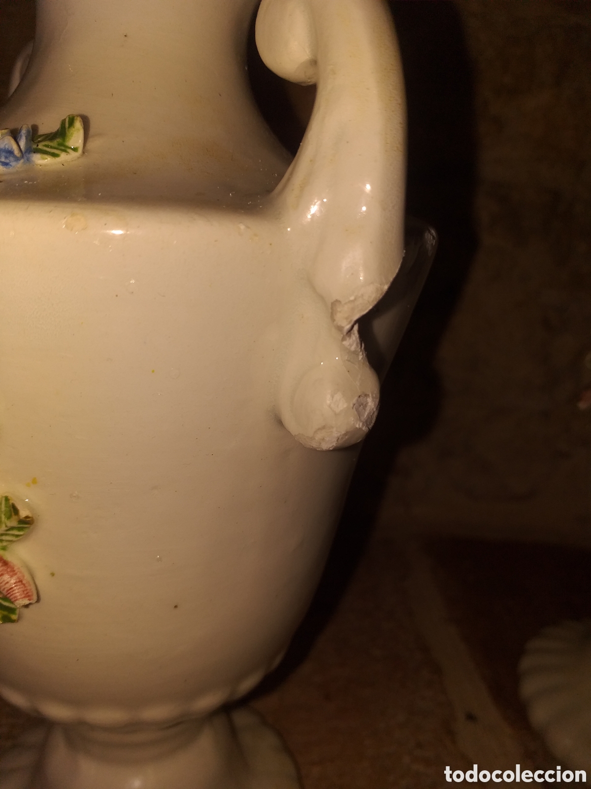 Antig&uuml;edades: Pareja jarrones ceramica - Foto 9