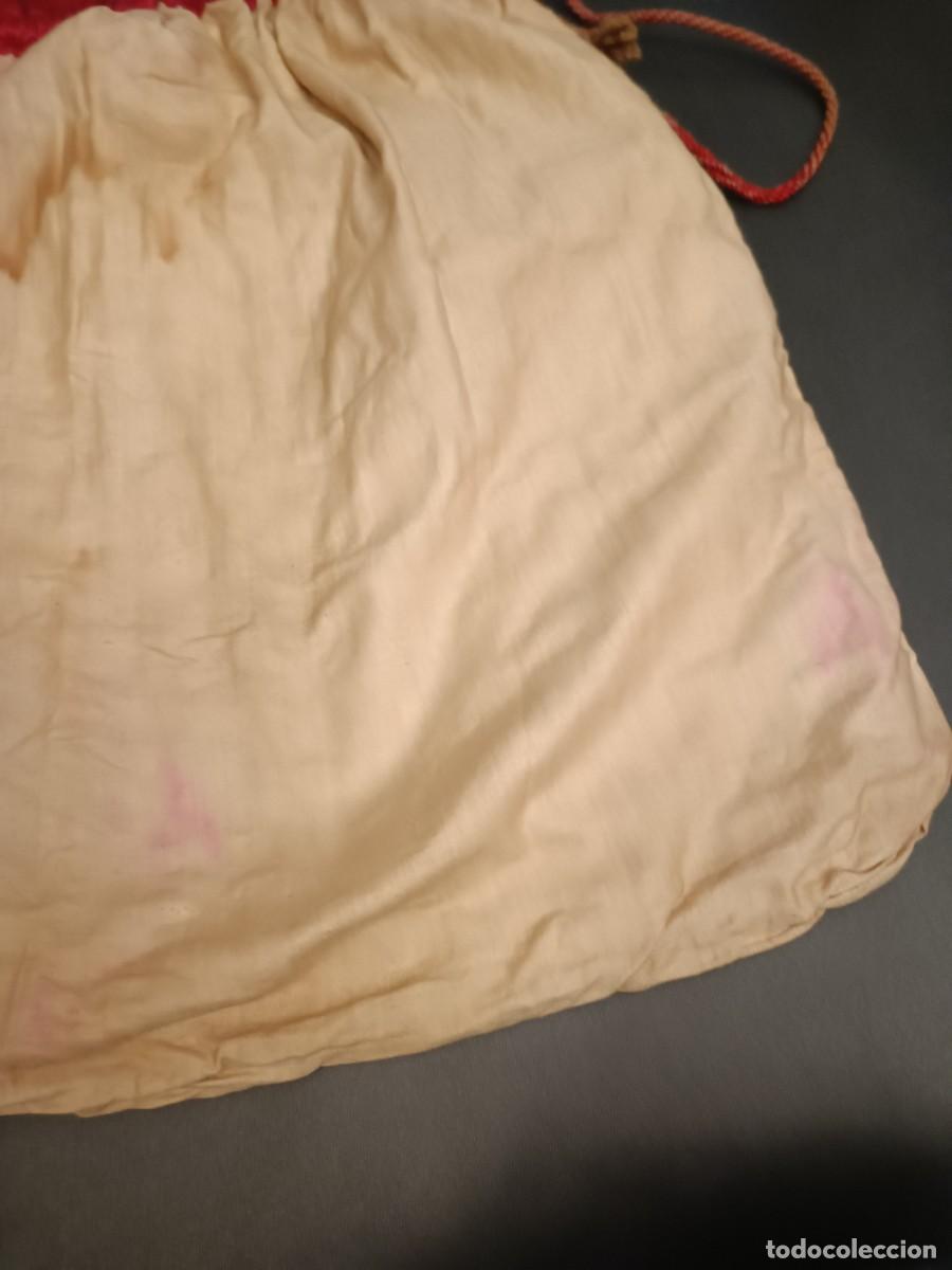 Antig&uuml;edades: BOLSA EN SEDA BORDADA S.XIX - Foto 13