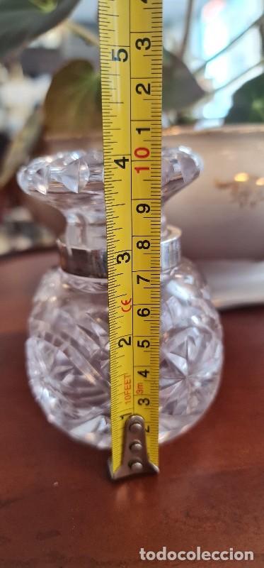 Antig&uuml;edades: Botella de perfume en cristal y boca de plata - Foto 7
