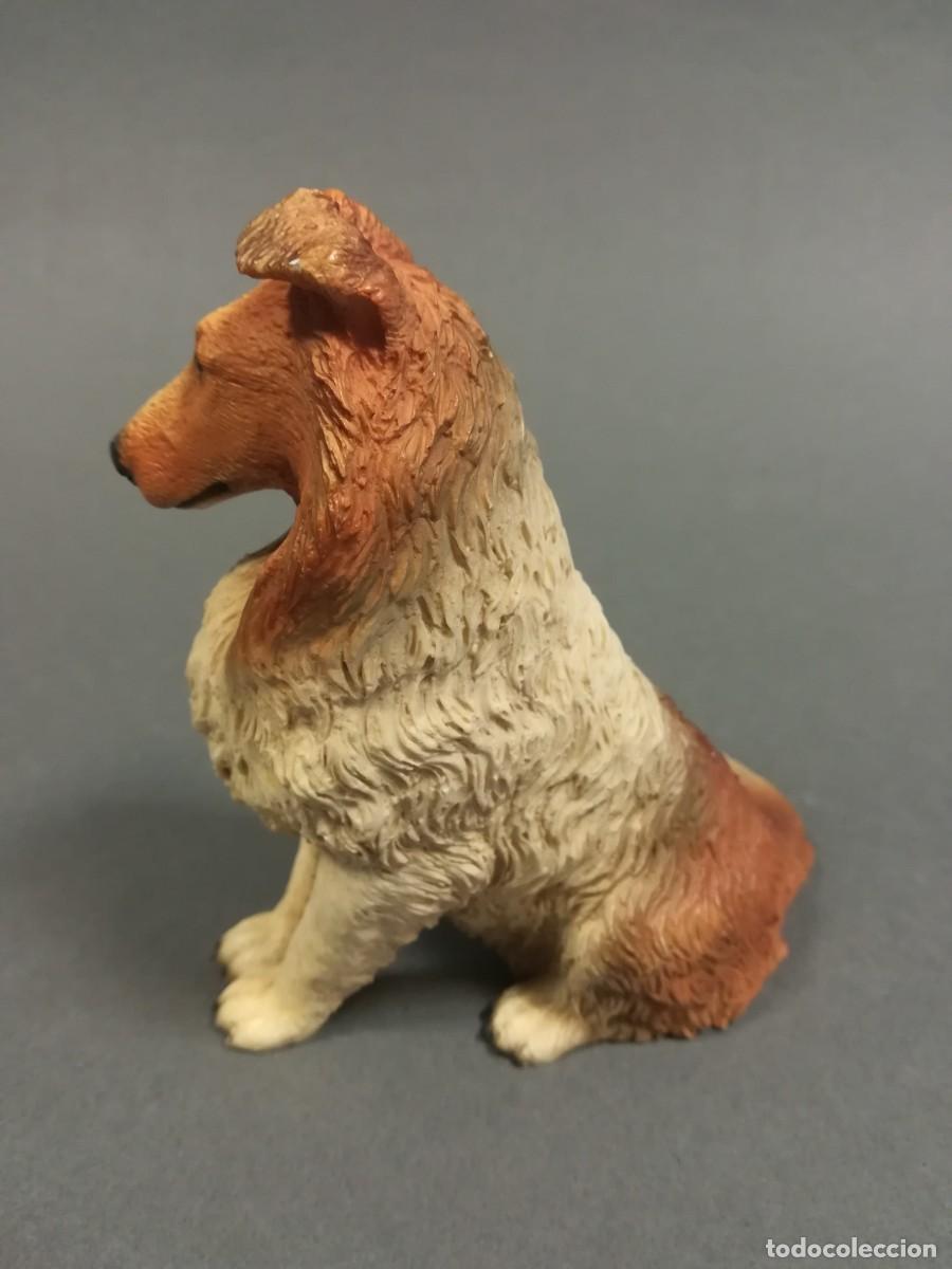 Antig&uuml;edades: FIGURA DE PERRO COLLIE EN RESINA - Foto 4