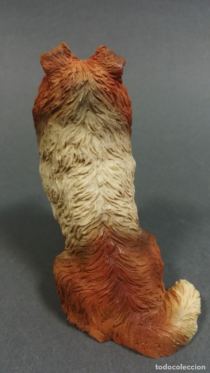 Antig&uuml;edades: FIGURA DE PERRO COLLIE EN RESINA - Foto 5