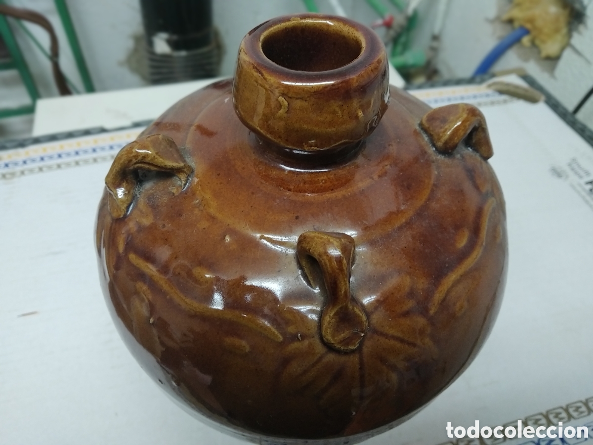 Antig&uuml;edades: ANTIGUO JARRON ORIENTAL DE BARRO - Foto 5