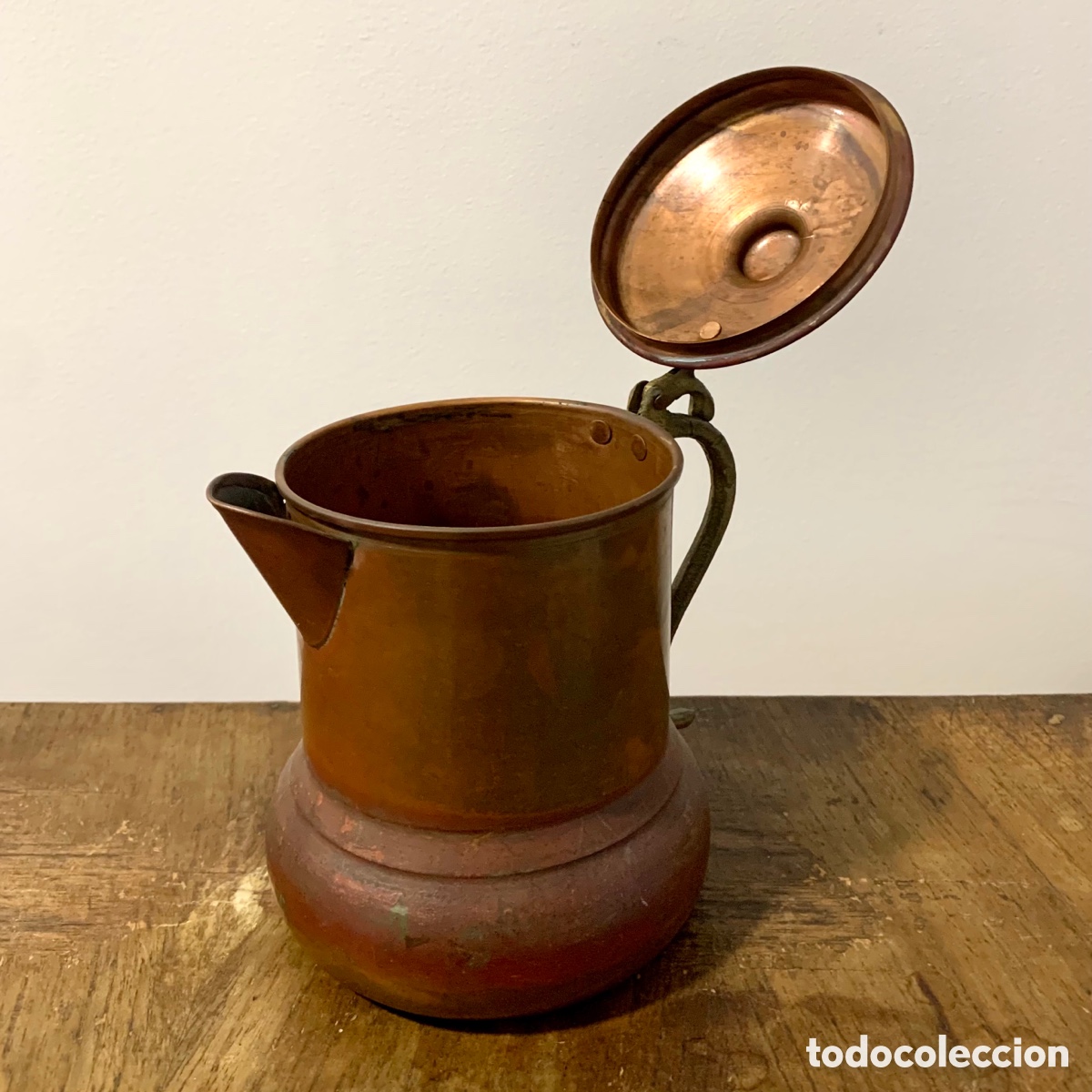 Antig&uuml;edades: Antique copper coffee pot - Foto 4