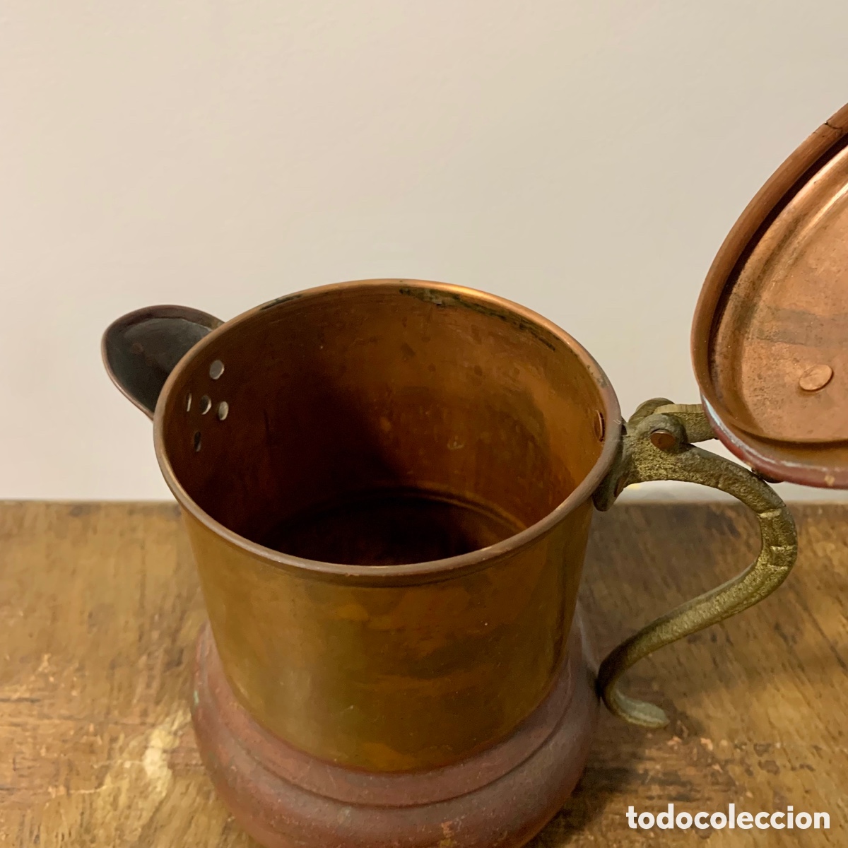 Antig&uuml;edades: Antique copper coffee pot - Foto 6