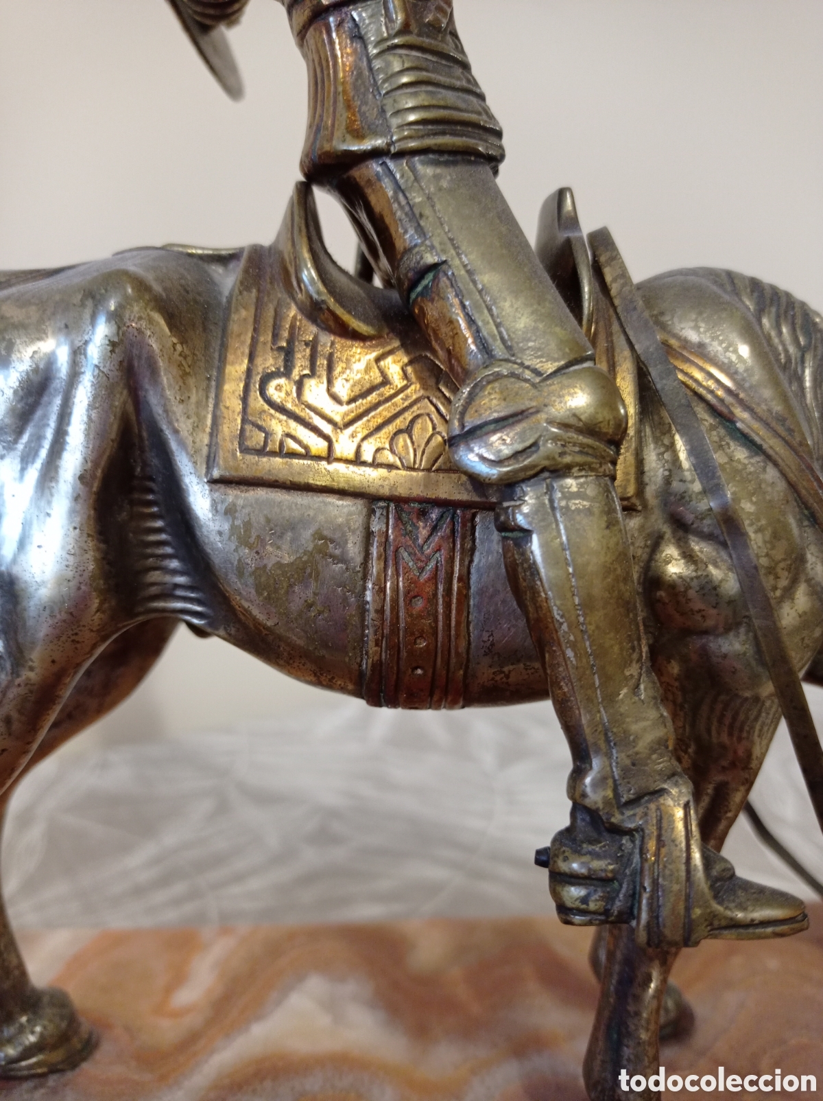 Antig&uuml;edades: Don Quijote de la Mancha en bronce y m&aacute;rmol - Foto 8