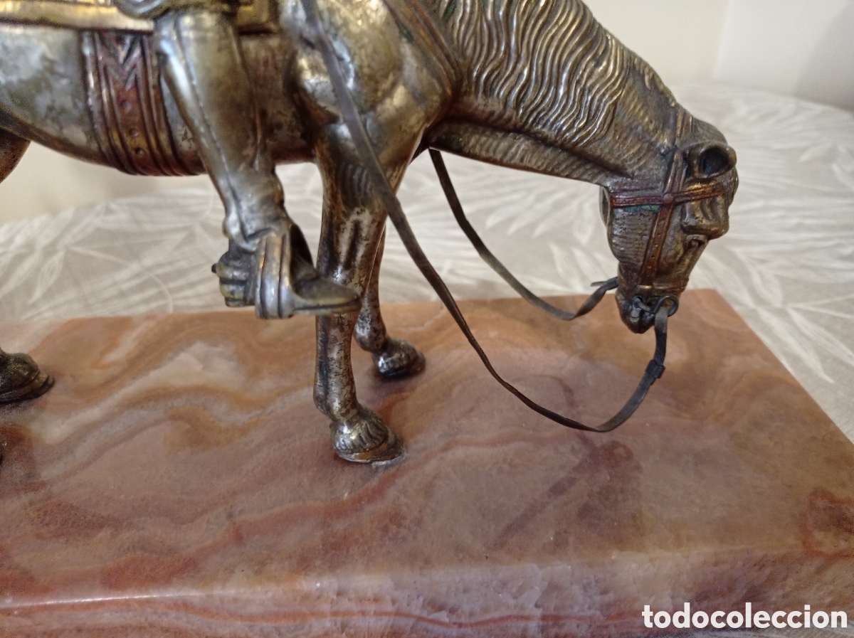 Antig&uuml;edades: Don Quijote de la Mancha en bronce y m&aacute;rmol - Foto 9