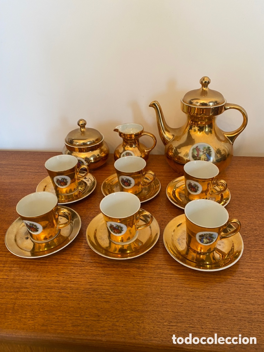 Antig&uuml;edades: Juego de t&eacute; en buenas condiciones - Foto 1