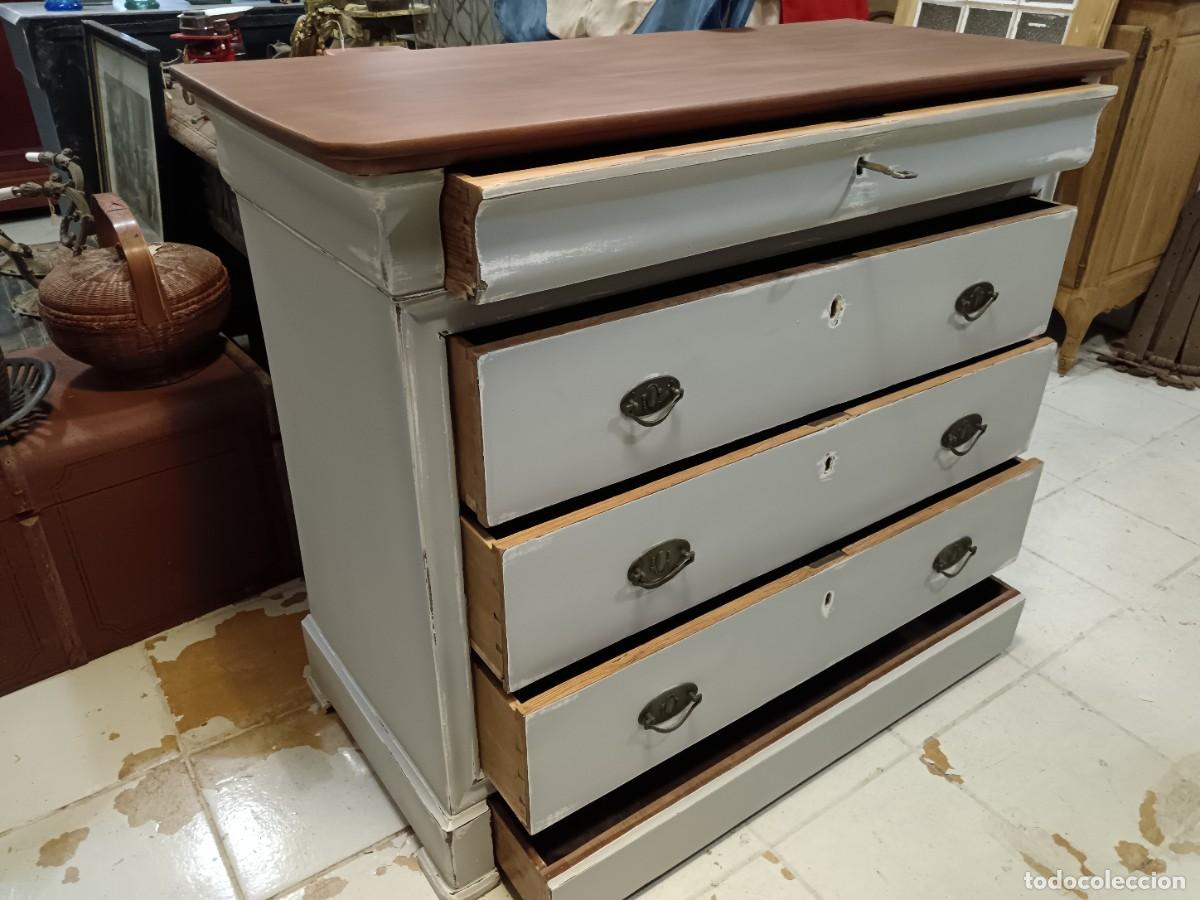 Antig&uuml;edades: ANTIGUA C&Oacute;MODA CAJONERA INGLESA - Foto 5