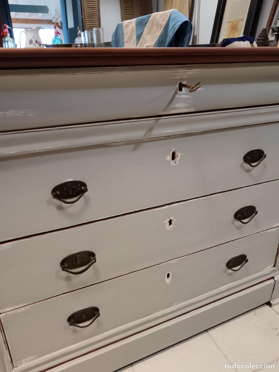 Antig&uuml;edades: ANTIGUA C&Oacute;MODA CAJONERA INGLESA - Foto 8