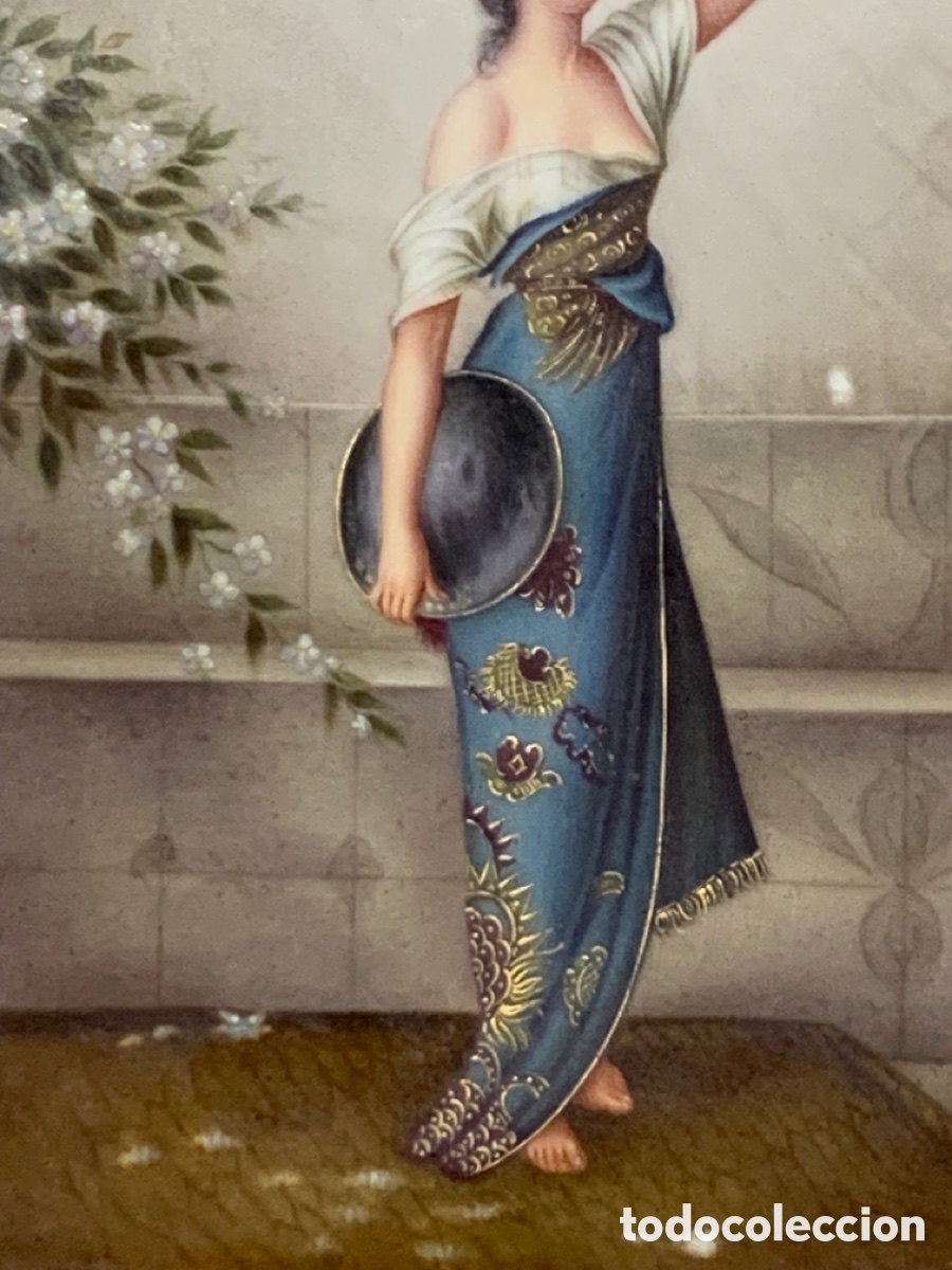 Antig&uuml;edades: Placa de porcelana &ldquo;Manuela&rdquo;. KPM - Foto 3