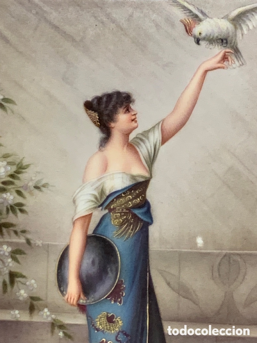 Antig&uuml;edades: Placa de porcelana &ldquo;Manuela&rdquo;. KPM - Foto 4