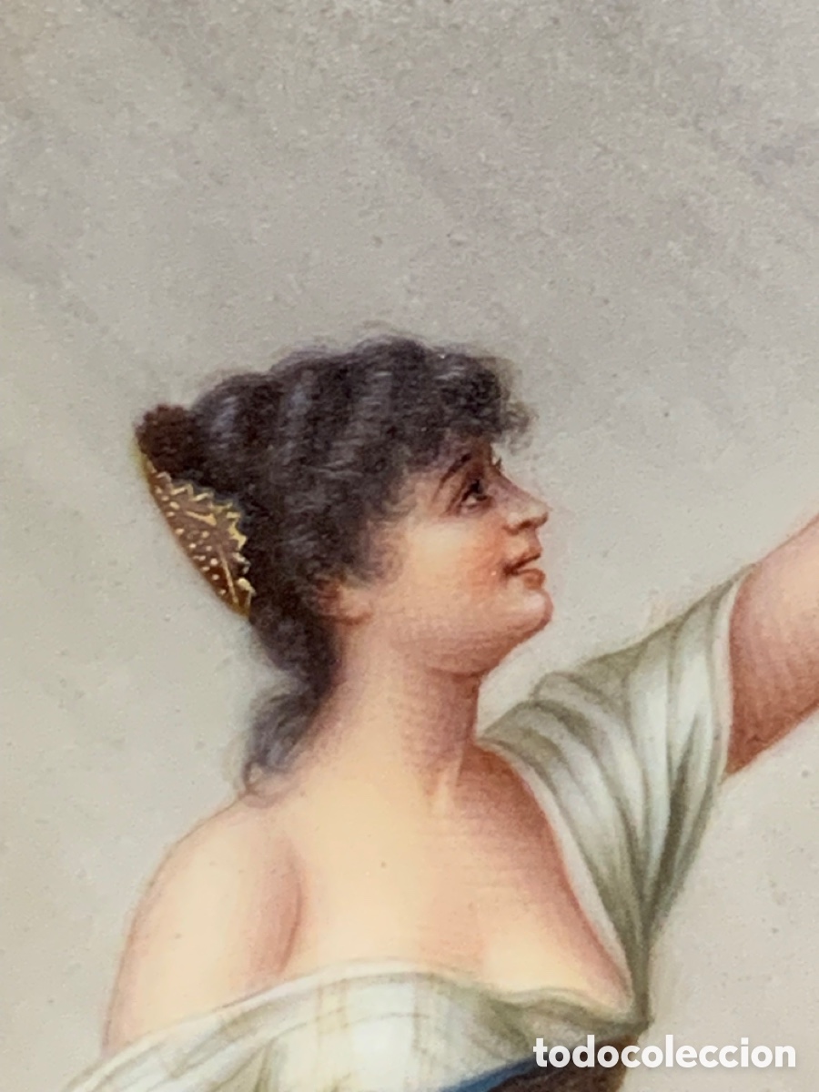 Antig&uuml;edades: Placa de porcelana &ldquo;Manuela&rdquo;. KPM - Foto 6