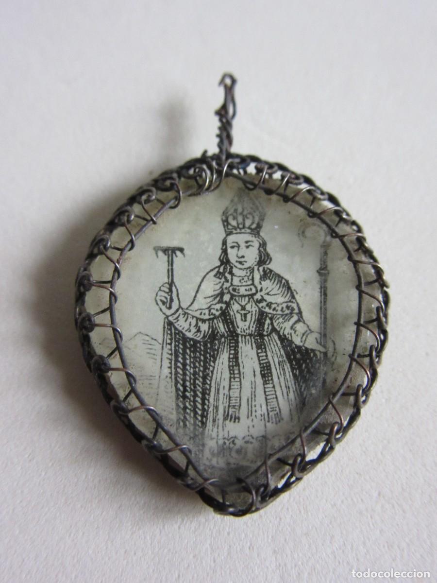 Antig&uuml;edades: MEDALLA CON IMAGEN DE SAN ANTONIO - Foto 2