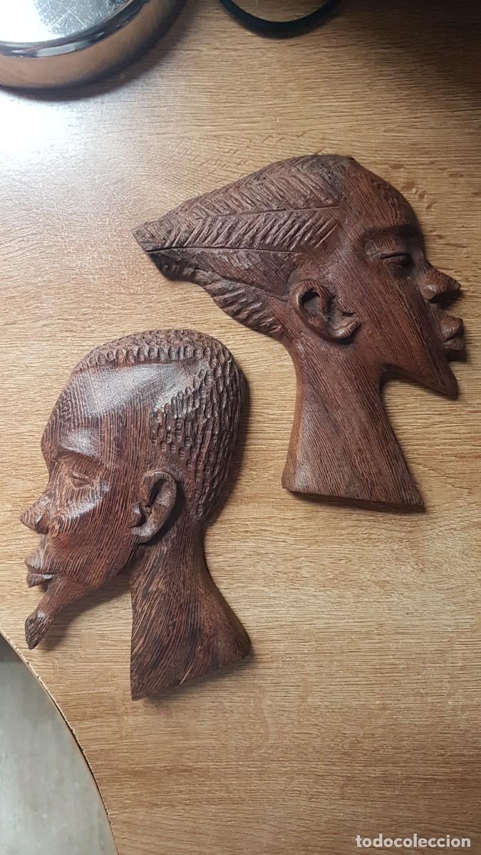 Antig&uuml;edades: DOS TALLAS EN MADERA AFRICANAS - Foto 1