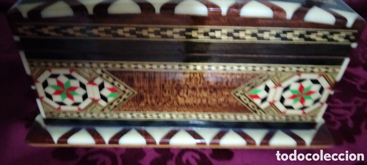 Antig&uuml;edades: CAJA TARACEA CON INSCUTRACIONES - Foto 4