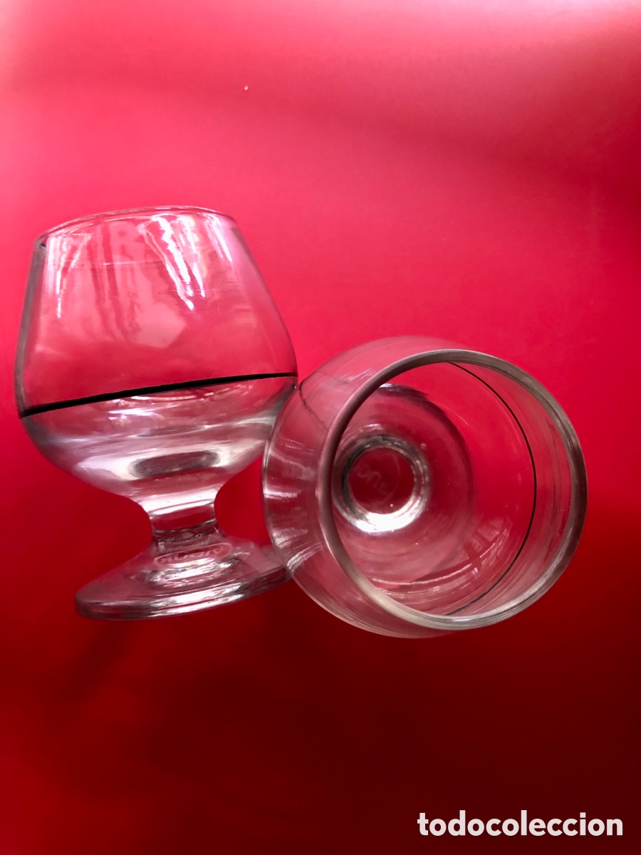 Antig&uuml;edades: 2 copas de co&ntilde;ac, brandy o licor cristal. ASM - Foto 1