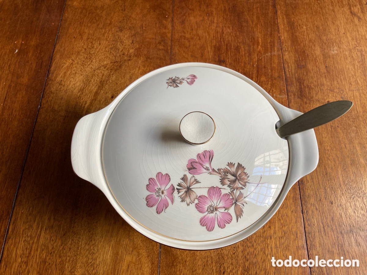 Antig&uuml;edades: Sopera porcelana Santander - Foto 2