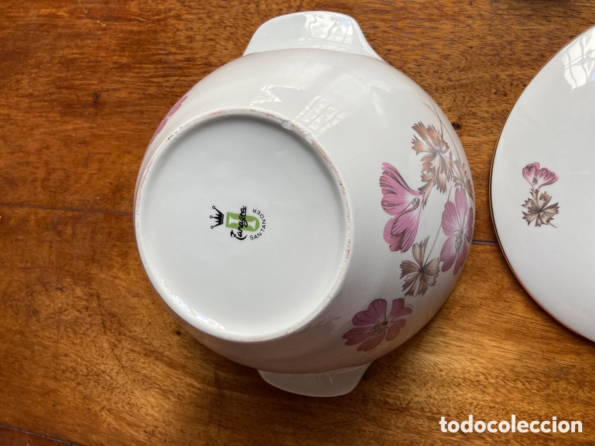 Antig&uuml;edades: Sopera porcelana Santander - Foto 4