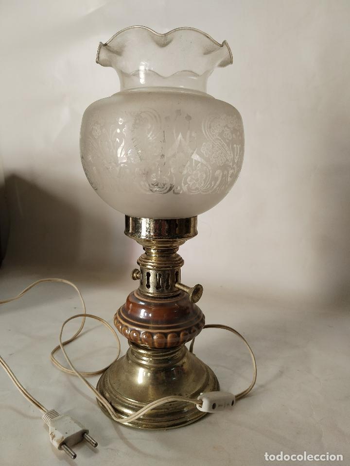 Antig&uuml;edades: lampara sobremesa quinque - Foto 3