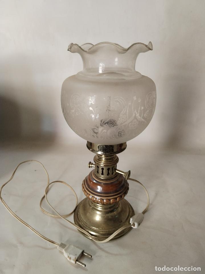 Antig&uuml;edades: lampara sobremesa quinque - Foto 1