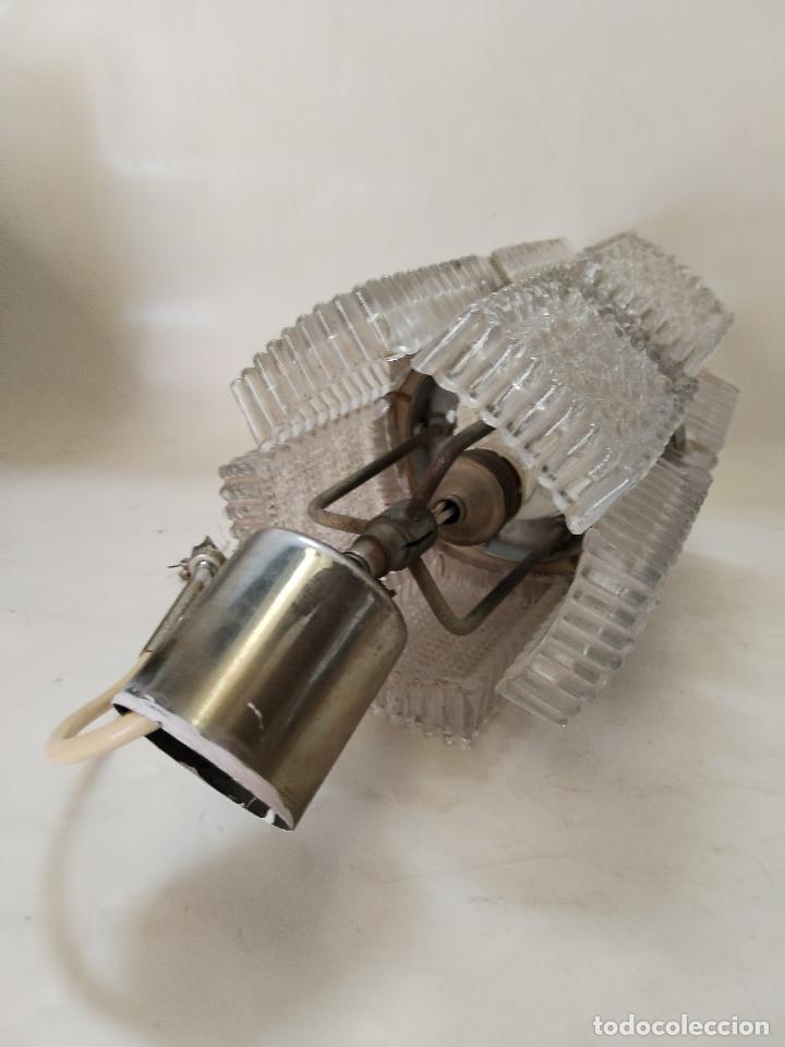 Antig&uuml;edades: lampara de techo vintage cristal - Foto 2