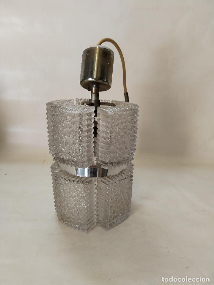 Antig&uuml;edades: lampara de techo vintage cristal - Foto 3