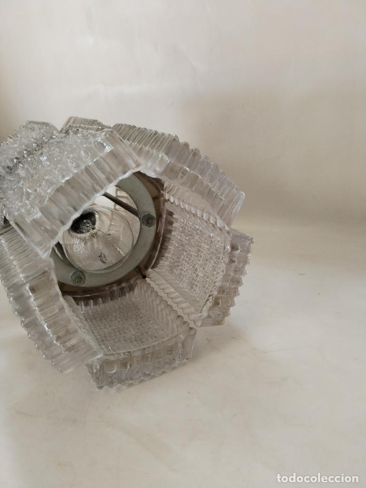 Antig&uuml;edades: lampara de techo vintage cristal - Foto 5