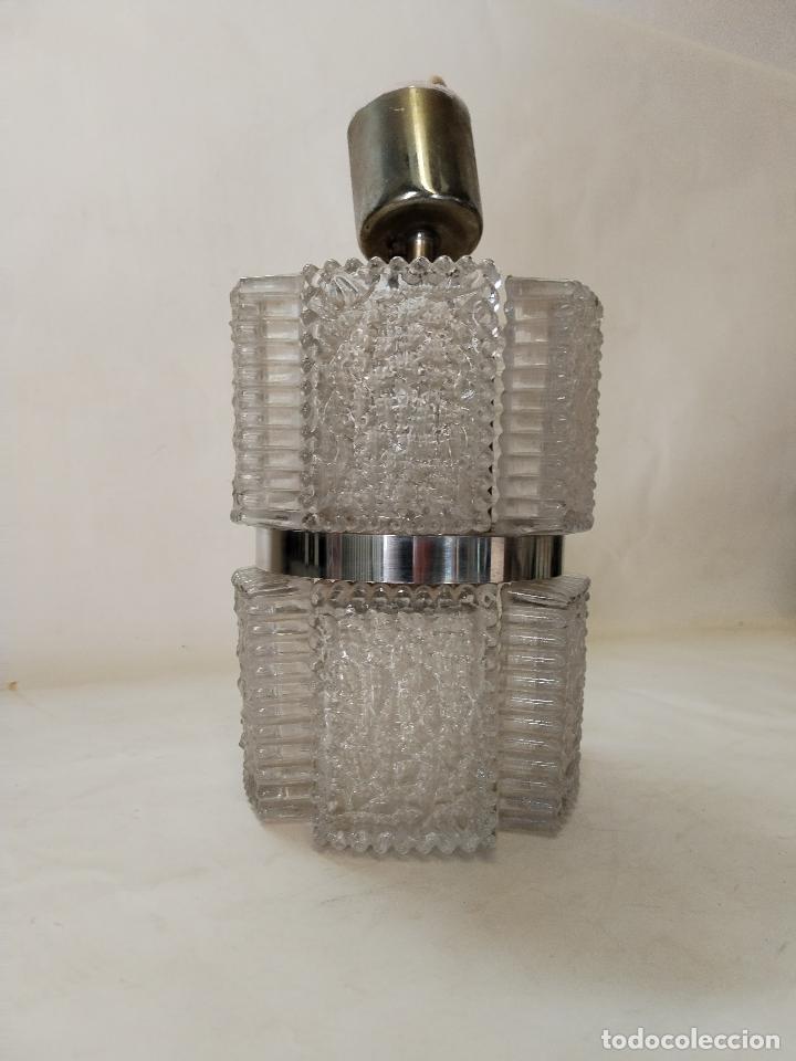 Antig&uuml;edades: lampara de techo vintage cristal - Foto 1
