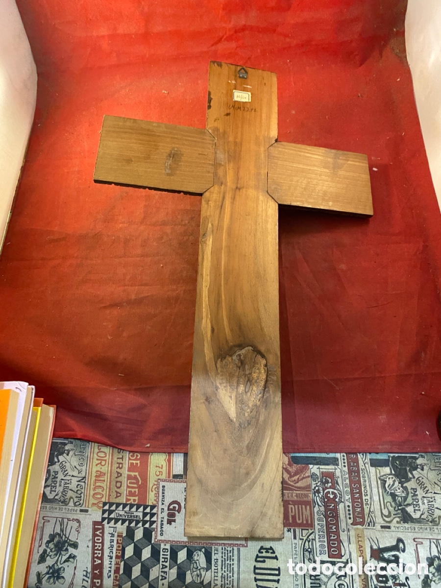 Antig&uuml;edades: Espectacular cristo de bronce y madera tallada - Foto 4