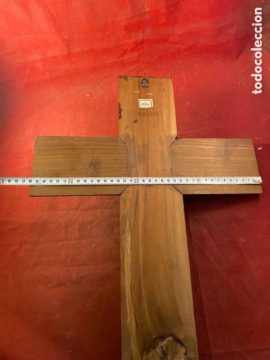Antig&uuml;edades: Espectacular cristo de bronce y madera tallada - Foto 6