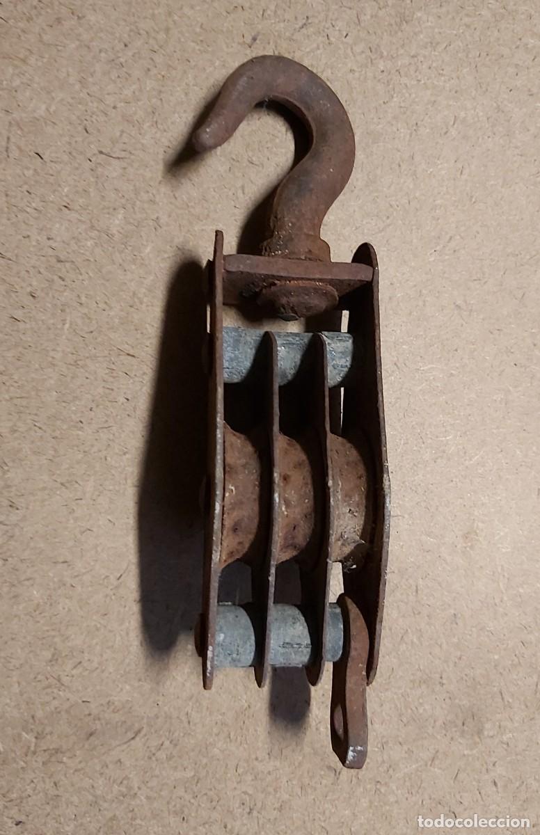 Antig&uuml;edades: Tr&oacute;cola / polea, 18 cm aprox. - Foto 1
