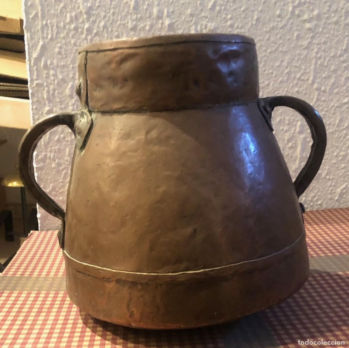 Antig&uuml;edades: CALDERA DE COBRE ANTIGUA - Foto 2
