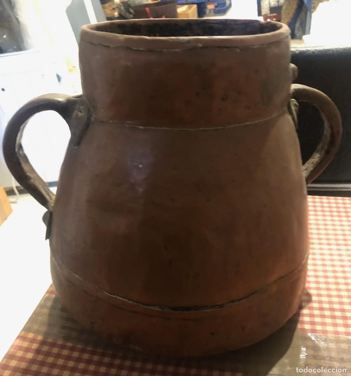 Antig&uuml;edades: CALDERA DE COBRE ANTIGUA - Foto 6