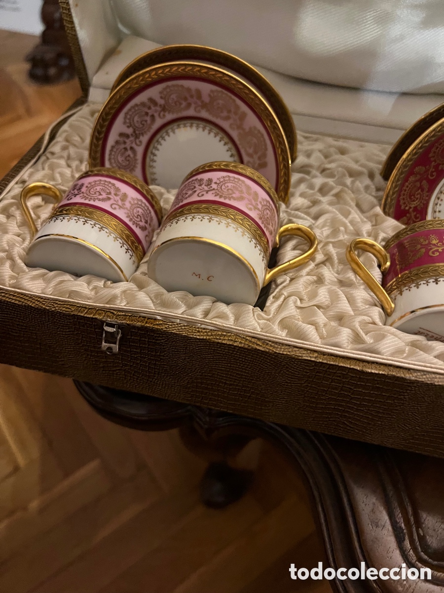 Antig&uuml;edades: juego de cafe limoges - Foto 4