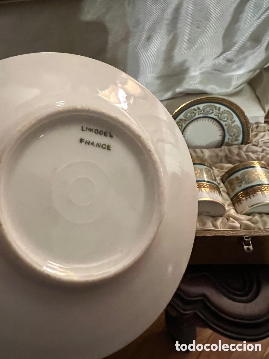 Antig&uuml;edades: juego de cafe limoges - Foto 5