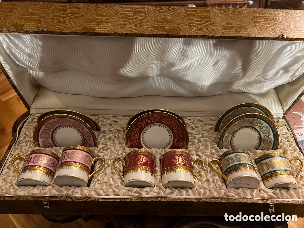 Antig&uuml;edades: juego de cafe limoges - Foto 7