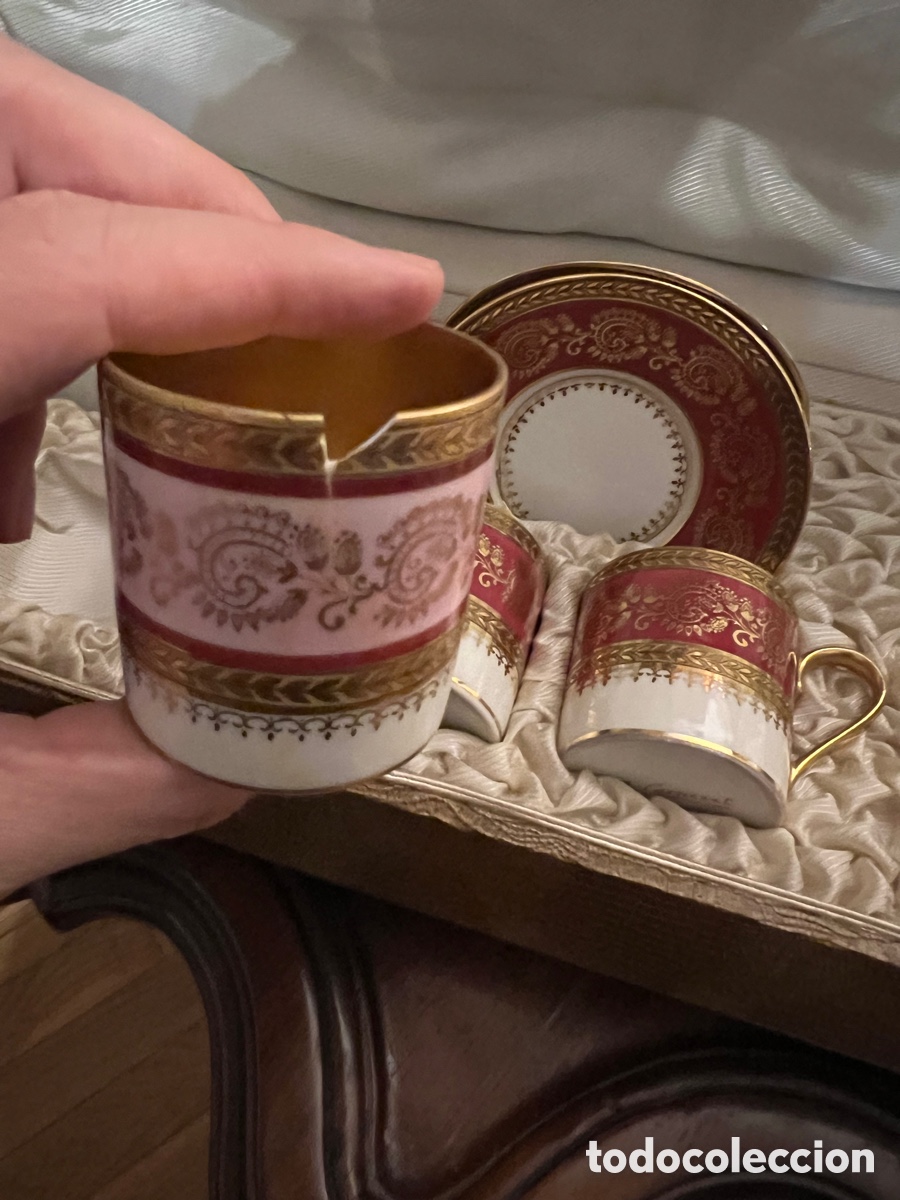 Antig&uuml;edades: juego de cafe limoges - Foto 8