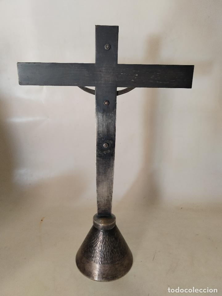 Antig&uuml;edades: cruz de altar silver plated - Foto 2
