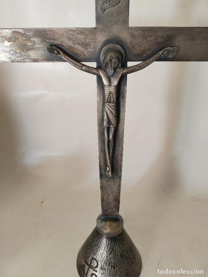 Antig&uuml;edades: cruz de altar silver plated - Foto 6