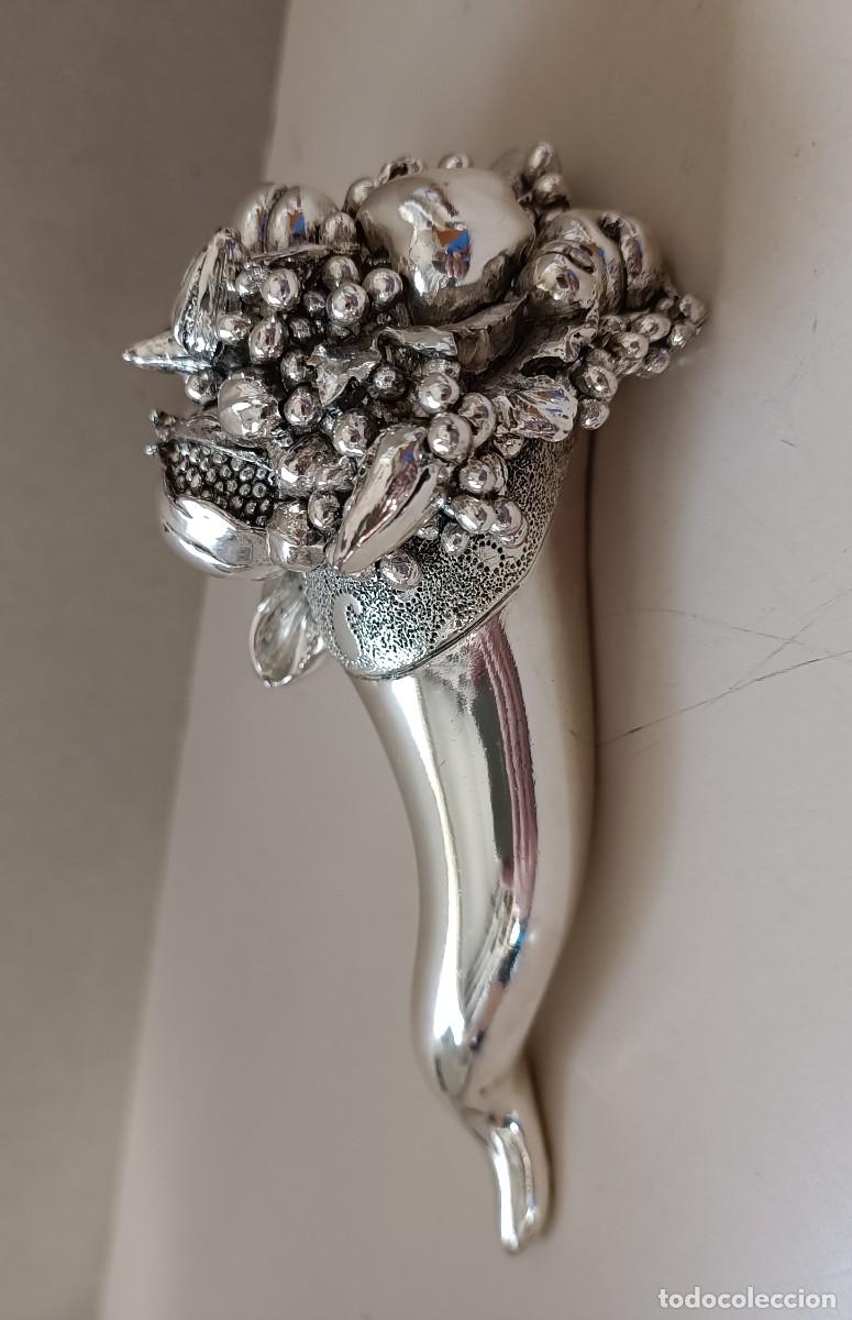 Antig&uuml;edades: Gran Cornucopia Laminado Plata - Foto 1