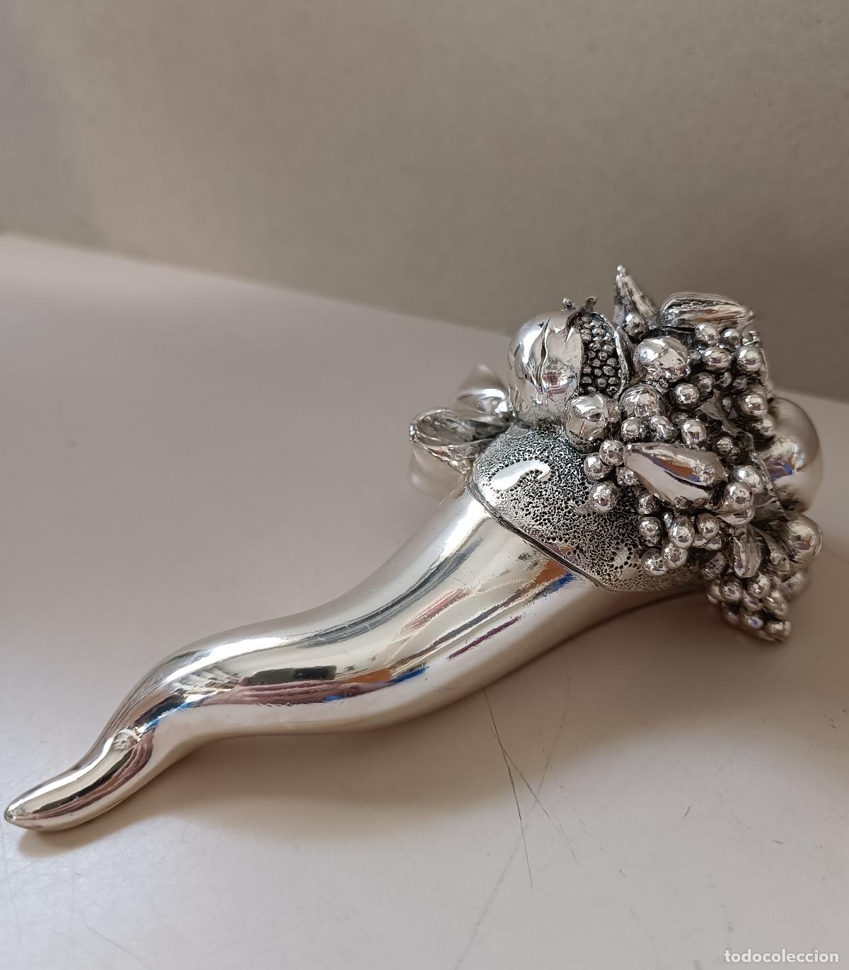 Antig&uuml;edades: Gran Cornucopia Laminado Plata - Foto 4