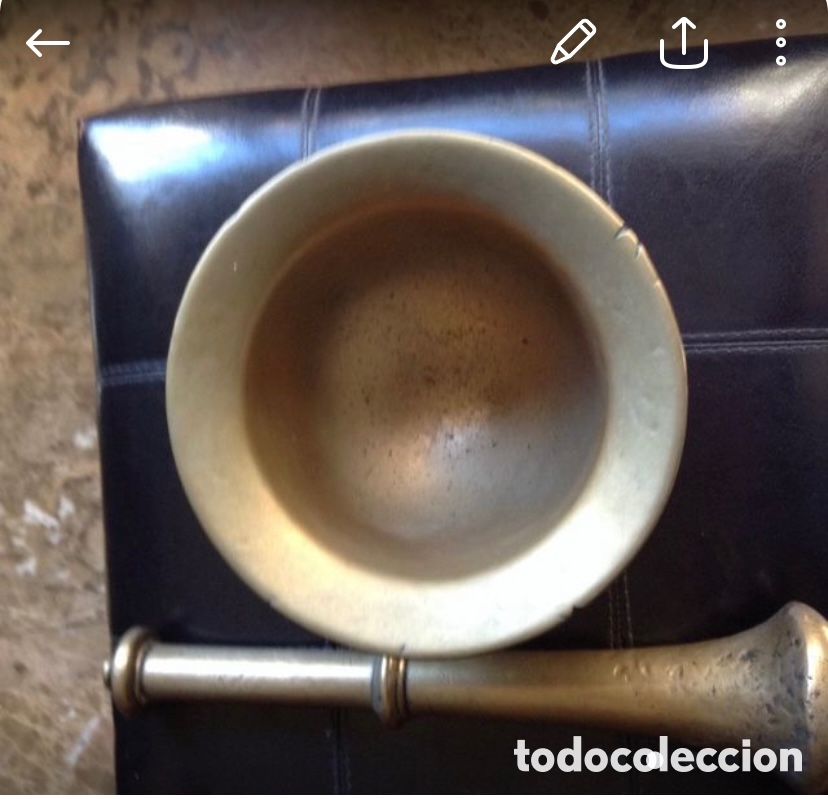 Antig&uuml;edades: Almirez de bronce - Foto 2
