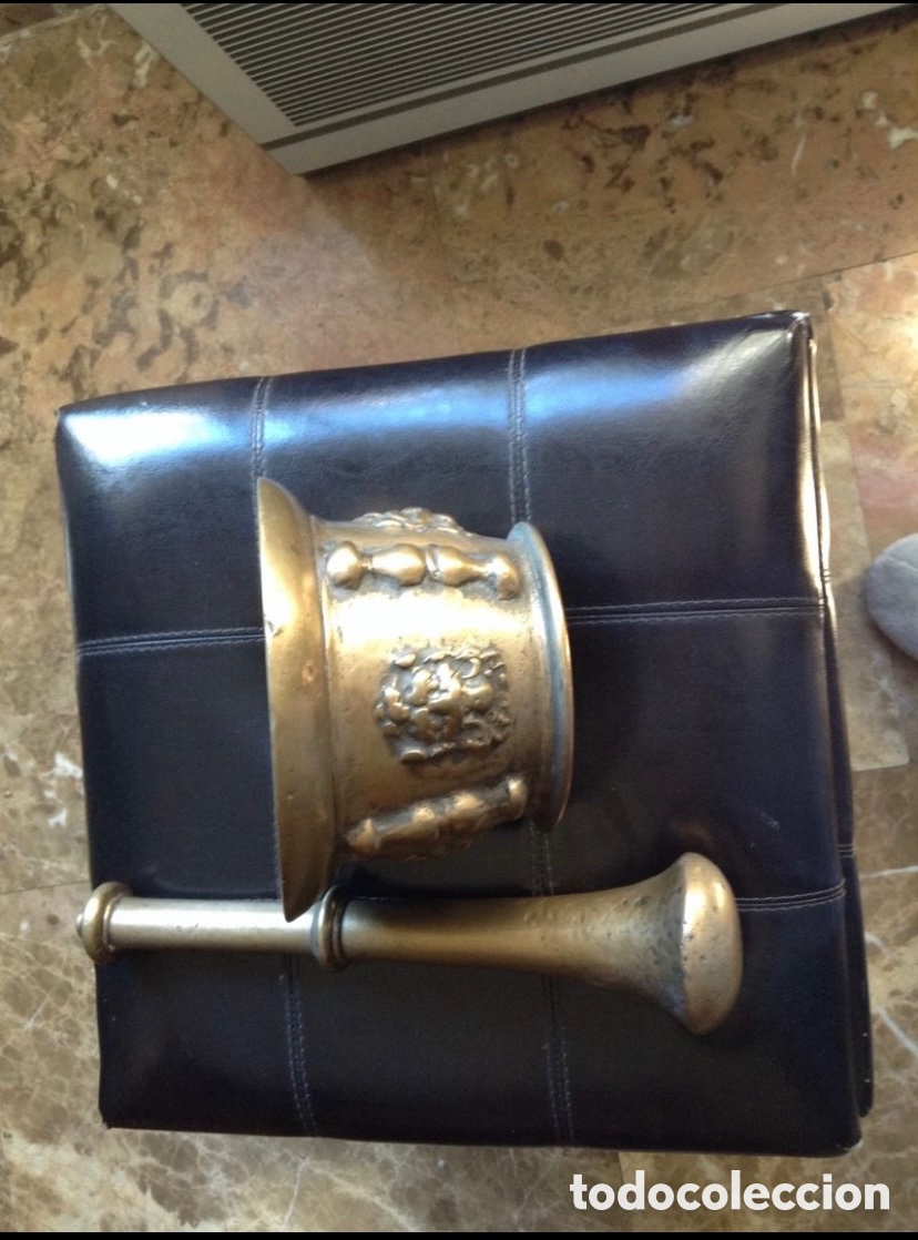 Antig&uuml;edades: Almirez de bronce - Foto 3