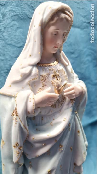 Antig&uuml;edades: VIRGEN SAGRADO CORAZ&Oacute;N - Foto 2